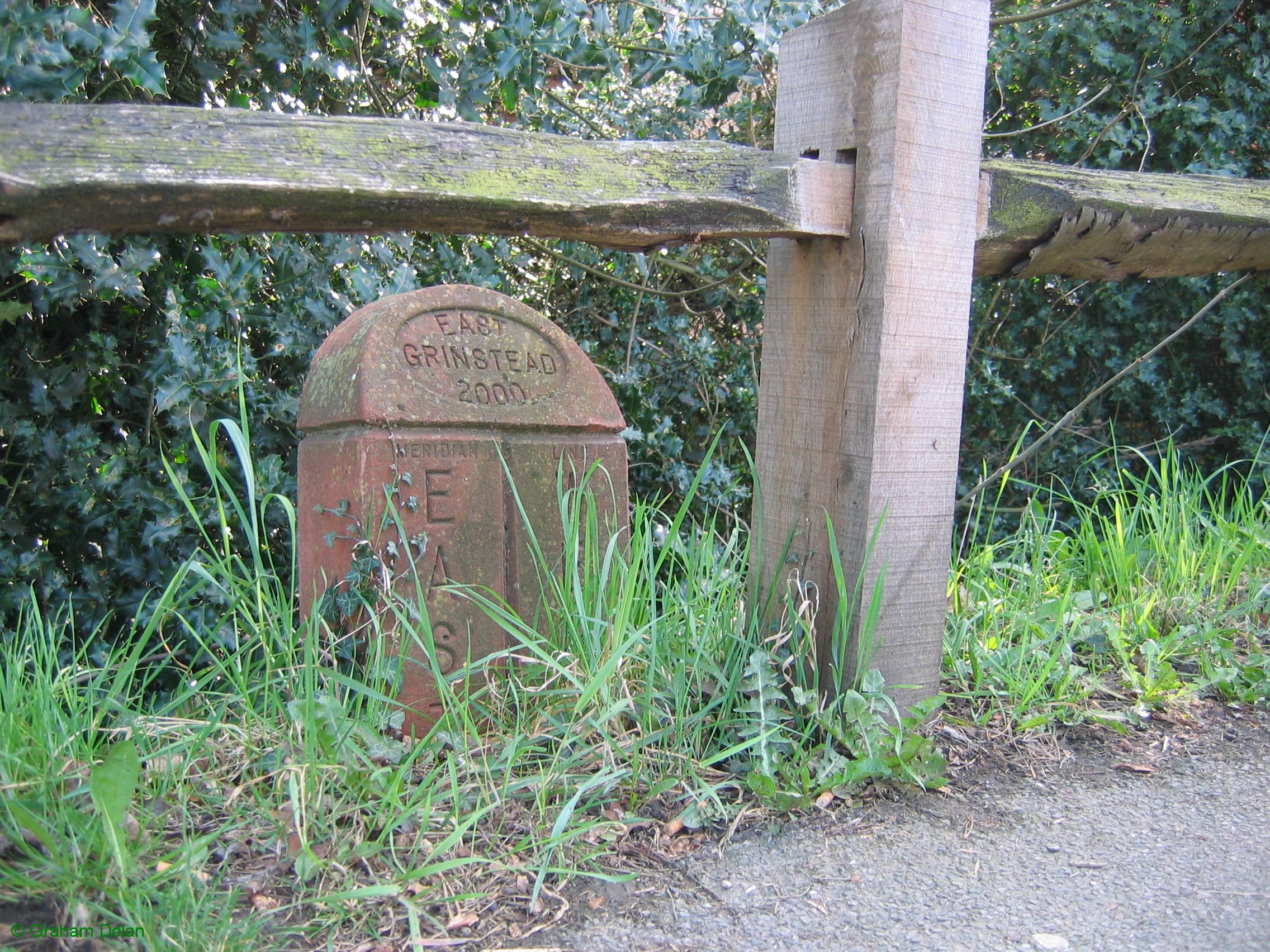 Greenwich Meridian Marker; England; West Sussex; East Grinstead